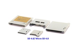 SD4.0 & Micro SD 4.0 socket, SMT, UHS-II, 312MB/s-Image