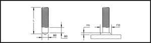 Pitch Diameter Arc Weld Studs -Image