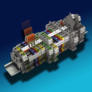 Spring Clamp Terminal Blocks with Push-In Jumpers-Image