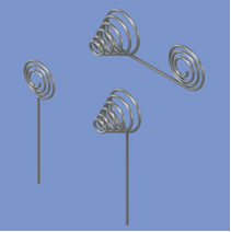 Coiled PC/Case Mount Battery Contacts-Image