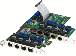 PCI Based Quad and Octal T1 E1 Cards-Image
