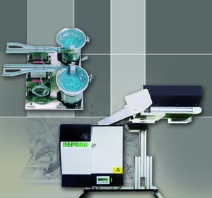 Automatic feeding of screws with square washers-Image