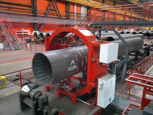 Monitor geometric parameters of large size pipes-Image