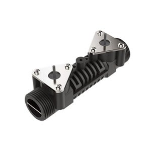 Ultrasonic flow transducers with plastic pipe -Image