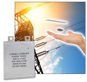 Cornell Dubilier 1mm wide Aluminum Electrolytics-Image