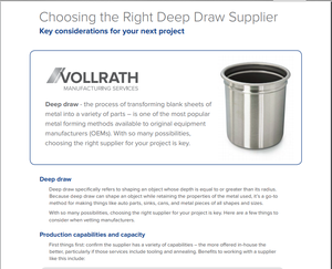 White Paper: Choosing the Right Deep Draw Supplier-Image