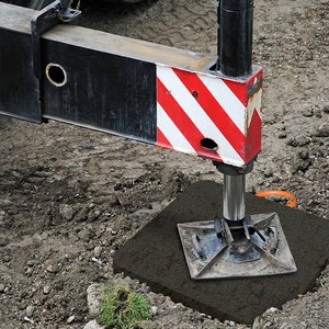 High load capacity outrigger crane pad -Image