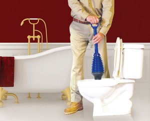 Prevent Splash-Back w/VeraPlunge™ Toilet Plunger -Image