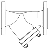 Y-Pattern Strainer with Flanges-Image