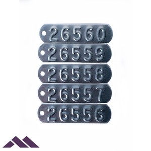 Numbered Metal Tags-Image