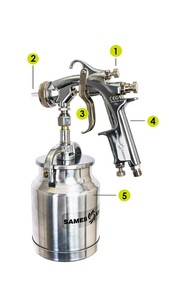 FSTART S SUCTION AIRSPRAY SPRAY GUN-Image