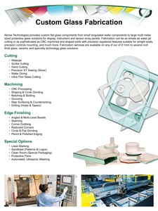 Flat Glass & Optics Custom Fabrication-Image