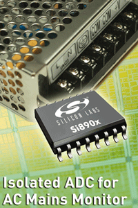 Isolated 10-bit ADC for Mains Line Monitoring-Image