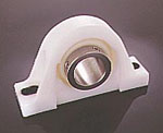 Pillow Block with Stainless Steel Shaft Protectors