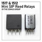 1517 and 1512 Series of Mini SIP reed relays