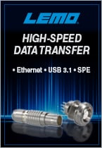 Experience reliable connection with LEMO high speed connectors