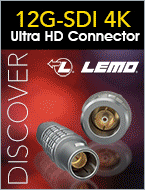 Discover LEMO's new 12G-SDI 4K ultra-high-definition connector