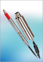 Inductive displacement measuring system with compact cable controller