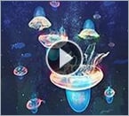 Caltech's biohybrid robotic jellyfish to collect deep-sea data.