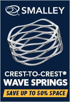 Save up to 50% space with Smalley's wave springs