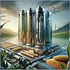 Batteries built with biomaterials.