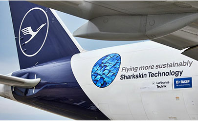 Shark-inspired film fuels aircraft sustainability