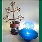 Artificial plants purify indoor air, generate electricity