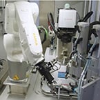 A KUKA robot works as a lab assistant at Anton Paar