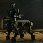World's first centaur robot for high-speed travel and heavy lifting