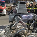 Smart robot dog surveys danger zones for toxins before rescue operations begin