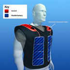 Flexible and wearable batteries