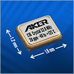 C16 ultra miniature crystal from Aker Technology offers tight stability
