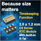 Micro Crystal miniaturized RTCs optimize timing and power for wearables