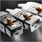 4799: IEC connector C19 for cable mounting with V-Lock