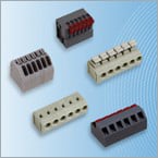 PCB push-in connections for flexible designs