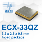 ECX-33QZ ruggedized automotive-grade ceramic crystal