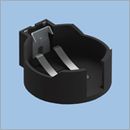 New space-saving, top-loading 24 mm lithium coin cell holder