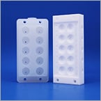 Integrated PTFE/PVDF high-purity fluid manifolds