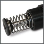 Adjustable large bore shock absorbers