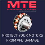 MTE's power quality solutions protect your motors from VFD-induced damage