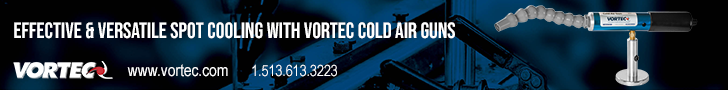 Effective and versatile spot cooling with Vortec cold air guns