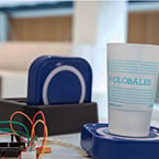 Smart coaster helps hospital staff keep track of patient hydration