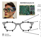 Sonar equipped smart-glasses track gaze, facial expressions.