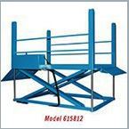 Top of ground dock lifts for loading docks