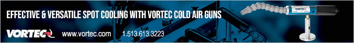 Effective and versatile spot cooling with Vortec cold air guns