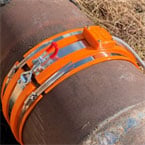 Pipeline collar detects corrosion before it happens