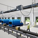 Overhead system simplifies EV charging.