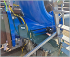 Verify water flow without process disruption